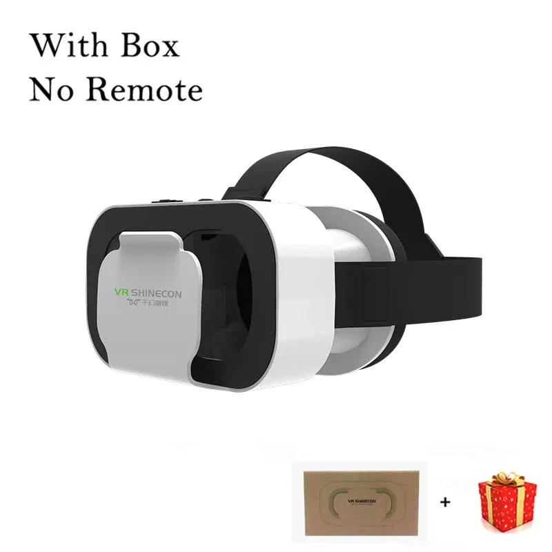 Shinecon VR 3D Headset Virtual Reality Glasses with Controller - Smart Helmet with Viar Lenses for Smartphones, Cell Phones, and Controller - Elegant Gift for Nearest Ones