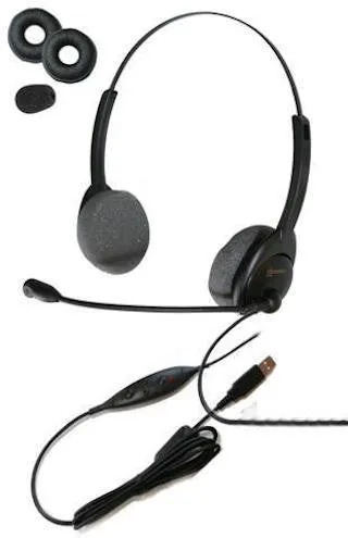 STARKEY SM5400-BOTH-PTT MILITARY APPROVED USB-A HEADSET, PUSH-TO-TALK- FREE SHIPPING