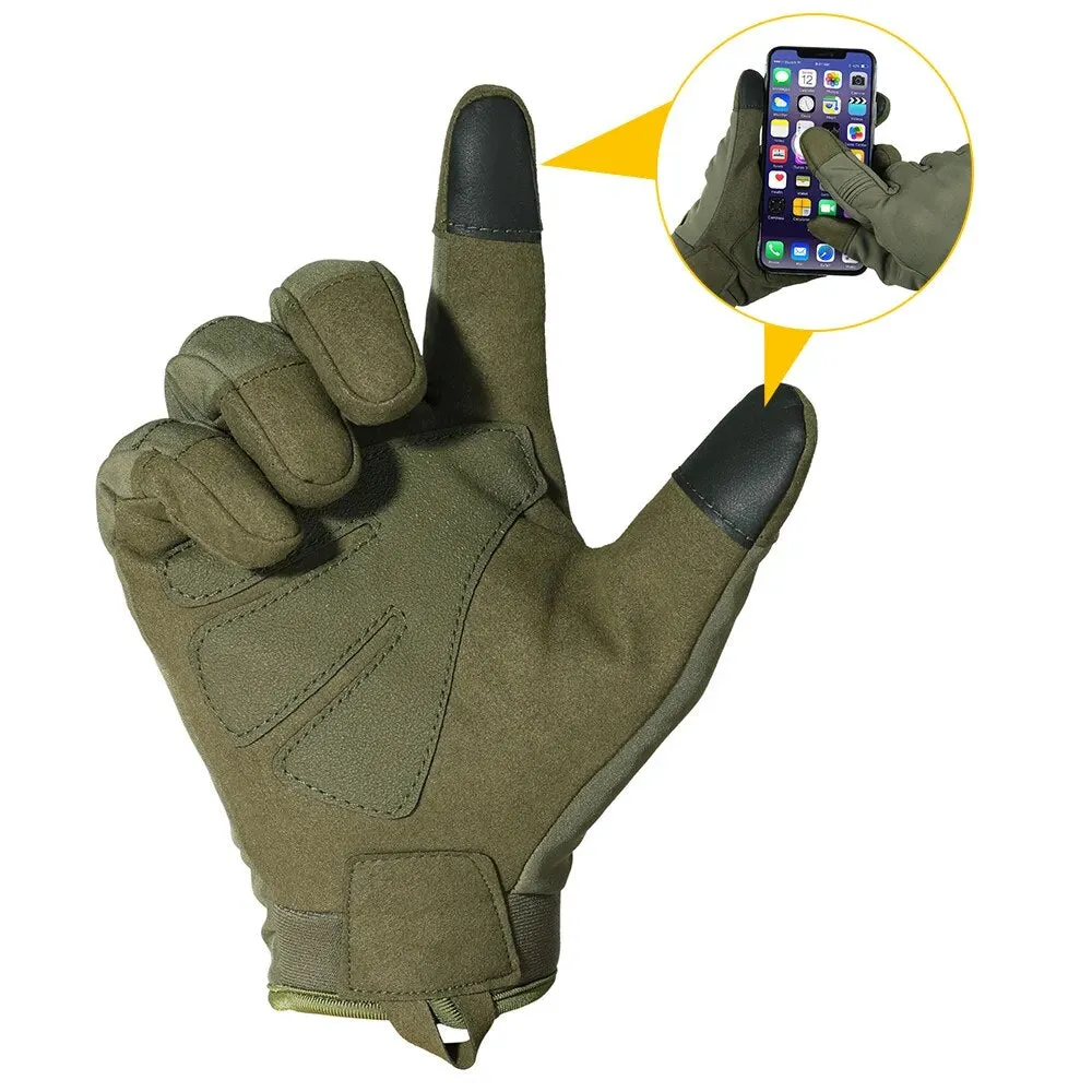 Tactical Gloves, Windproof, Touch Screen, For Cycling, Combat Riding, Training, Shooting, Hunting, Hiking