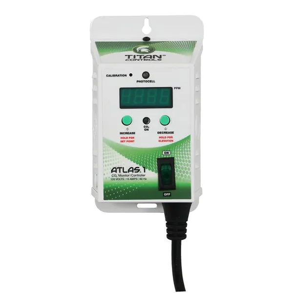 Titan Controls® Atlas® 1 CO2 Monitor/Controller with Remote Sensor Air Accessory