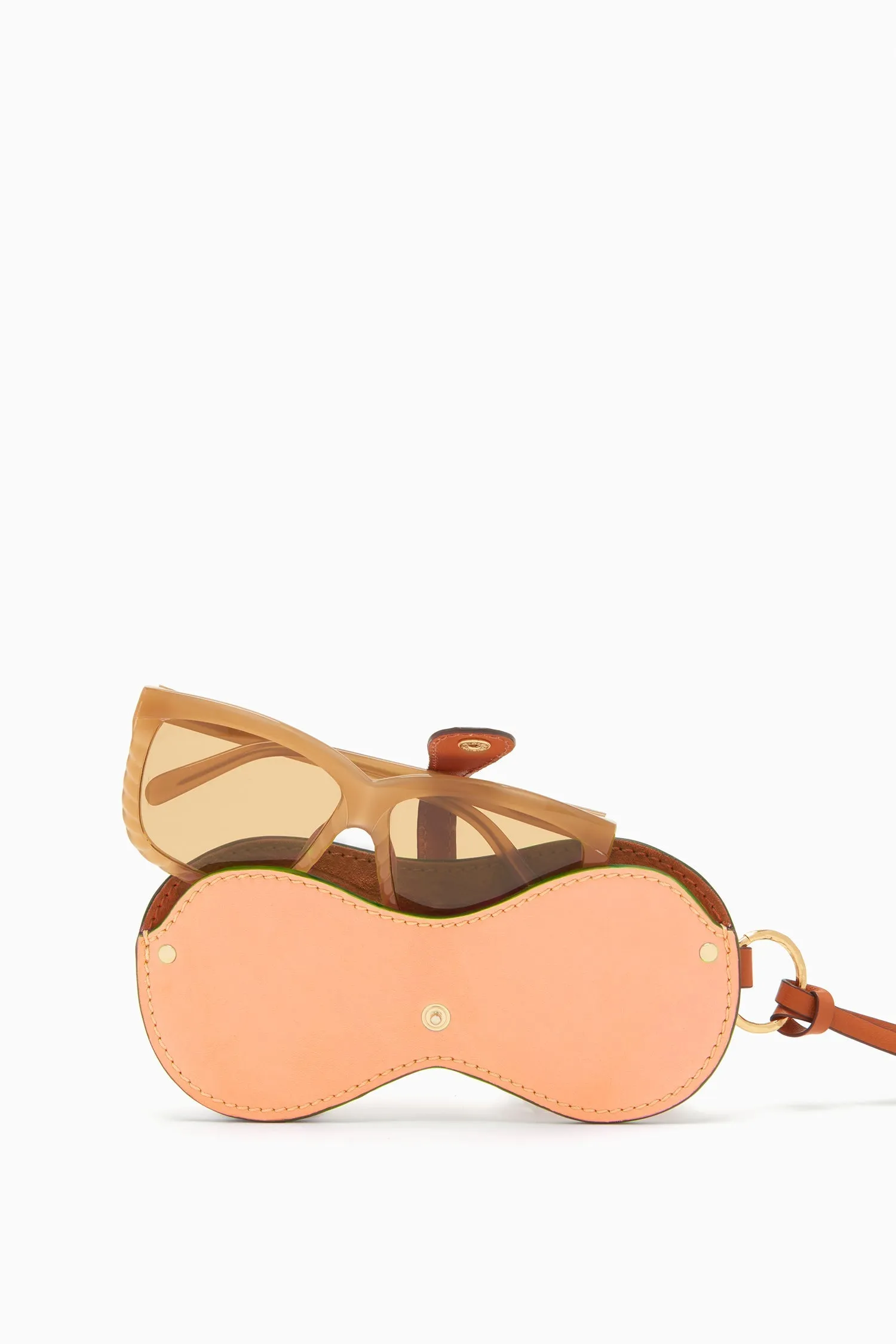 Ulla Johnson - Alvie Sunglasses Case in Copper Tan