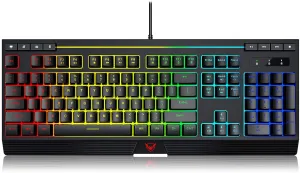 Wired Adjustable Backlight RGB Gaming Keyboard - Non-Fading Keycaps