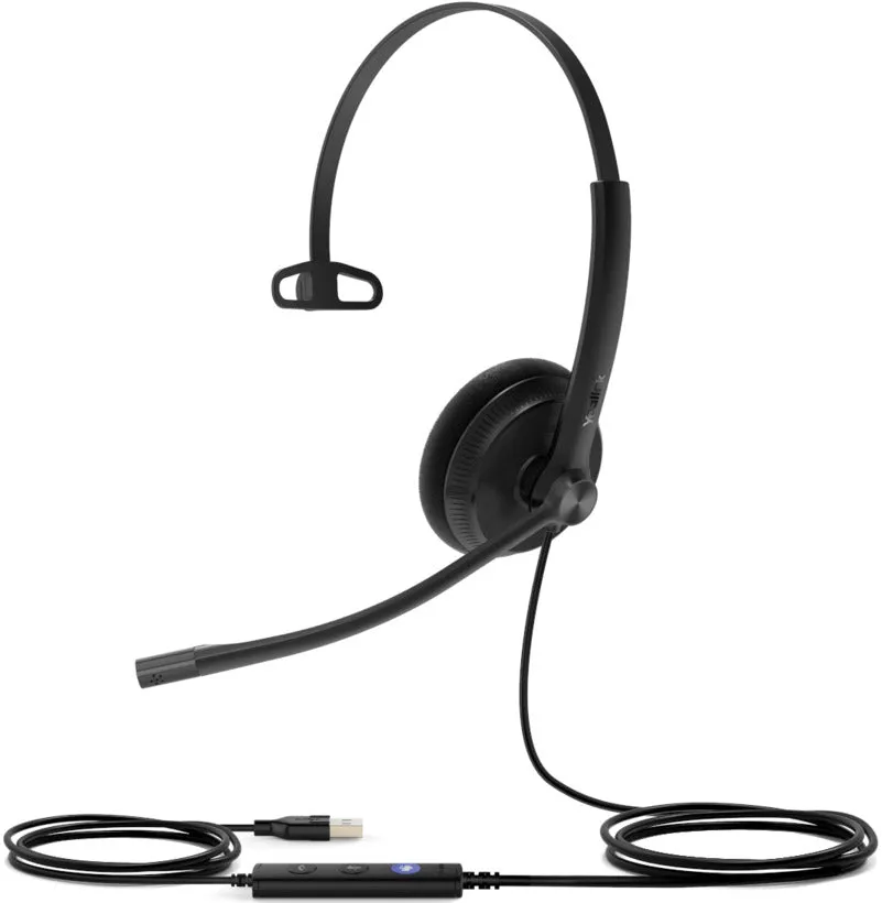 Yealink  UH34 Mono USB-A Wired Headset for Microsoft Teams