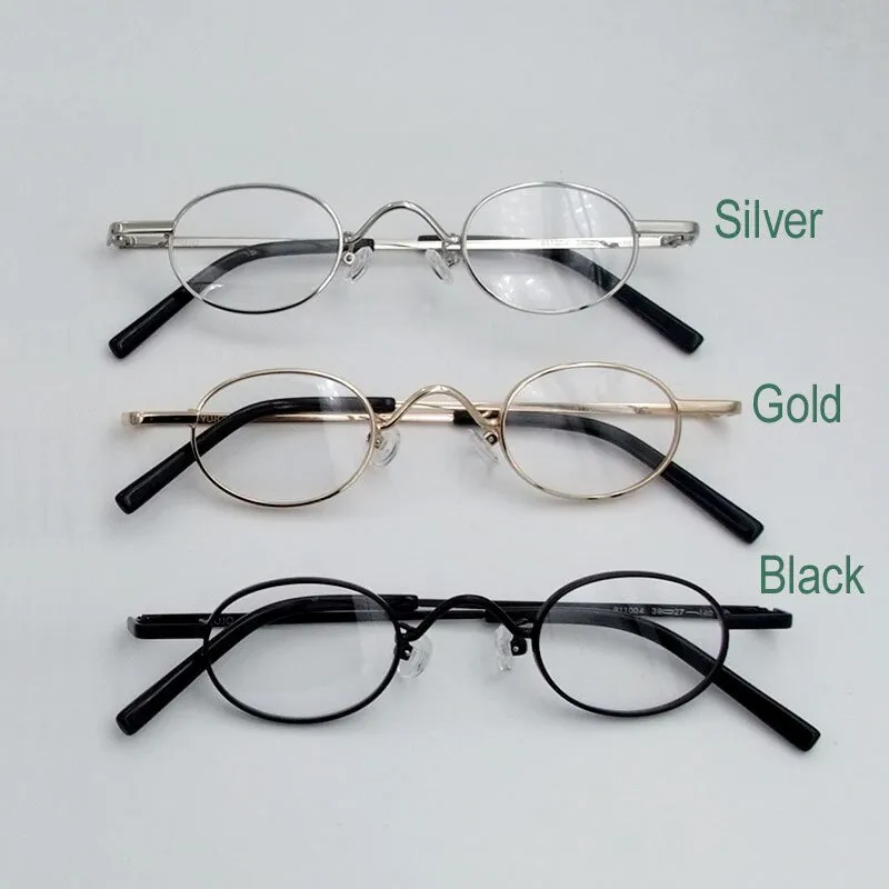 Yujo Unisex Oval Full Rim Reading Glasses Alloy Y026